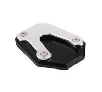 Side Stand Enlarge Motorcycle Kickstand Foot For SUZUKI GSR750 GSX-S1000S GSX-S1000F Side Stand Extension Pad Support Plate Enlarge Footpad Extension Pad(BLACK)