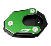 Side Stand Enlarge Motorcycle Kickstand Pad For K&awasaki For ZX6R For ZX10R For ZX636 2017-2024 Side Stand Enlarge Support Plate Footpad Extension Pad(Green 3)