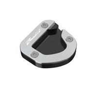 Side Stand Enlarge Motorcycle Side Stand Enlarge Extension For Suzuki GSF1250 GSF650 Bandit 650 GSF 1200 650S 1200S Kickstand Support Foot Pad Extension Pad(Silver,X2)