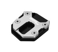 Side Stand Enlarge Motorcycle Side Stand Extension For Tracer9 Tracer 9GT 2021-2025 Exlarged Foot Kickstand Base Pad Support Plate Extension Pad(Silver,X4)