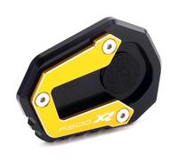 Side Stand Enlarge Motorcycle Side Stand Foot For B&MW F900R F900XR Support Plate Extension Base Pad Enlarged Anti-Skid Parking Footpad Extension Pad(Gold1)