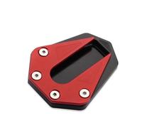 Side Stand Enlarge Motorcycle Side Stand Foot For Benelli TRK502 TRK502X 2017-2020 Extension Plate Pad Side Enlarger Kickstand Support Plate Extension Pad(Red 2)