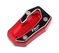 Side Stand Enlarge Motorcycle Side Stand Foot For Y&amaha TMAX530 T-MAX 530 SX DX 2017-2023 Extension Kickstand Pad Support Plate Enlarge Stand Extension Pad(RED)