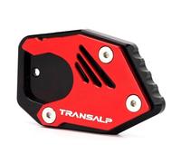 Side Stand Enlarge Motorcycle Side Stand Pad For H&onda XLV 600 650 700 TRANSALP Extension Kickstand Foot Support Plate Enlarge Footpad Extension Pad(RED)