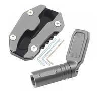 Side Stand Enlarge Plate Kickstand Extension Compatible With TMAX560 TECH MAX TMAX 560 2020 2021 2022 2023(A and B grey)