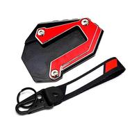 Side Stand Extension Pad Motorcycle Kickstand Side Stand Extension Pad Keyring For Africa Twin CRF1100L CRF 1100L For Adventure Sports 2020-2023 2024(1 Set-Red)