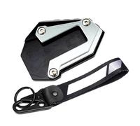 Side Stand Extension Pad Motorcycle Kickstand Side Stand Extension Pad Keyring For Africa Twin CRF1100L CRF 1100L For Adventure Sports 2020-2023 2024(1Set-Grey)