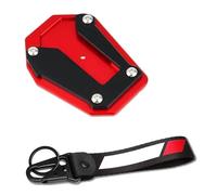 Side Stand Extension Pad Motorcycle Kickstand Support Plate Side Stand Extension Pad For Africa Twin CRF1100L CRF 1100 L 2020 2021 2022 2023(1set Red)