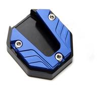 Side Stand Extension Plate Motorbike Side Stand Pad Scooter Motorcycle Kickstand Extender Foot Bike Extension Plate Anti-skid Enlarged Base All Moto(BULE)