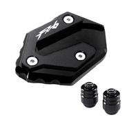 Side Stand Extension Support Plate For FZ6 FZ6R FZ6-S2 2004-2009 2010 Motorcycle Accessories CNC Side Stand Enlarge Extension And Tire Valve Air Caps