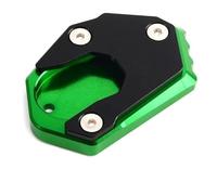 Side Stand For Z1000sx 2015-2019 Extension Support Plate Kickstand Foot Kick Stand Aluminum Pad Side Enlarger Motorcycle Kickstand Pad(Green)