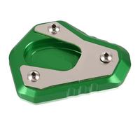 Side Stand For Z650 For Z900RS 2017-2023 Enlarger Pad Motorcycle Bike Kickstand Extender CNC Side Stand Extension Plate Kickstand Pad(Green)