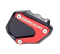 Side Stand Motorcycle Kickstand Pad For BMW R1200R R1200 2006-2014 Side Stand Base Enlarger Extension Plate Foot Support Pad Extension Pad(RED)