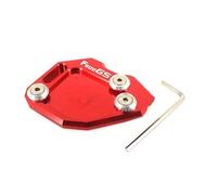 Side stand Motorcycle Side Stand Pad For BMW F800GS 2008-2015 2014 Kickstand Foot Side Stand Extension Pad Support Plate Enlarge extension pad(RED)