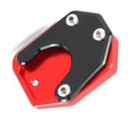 Side Stand part For H-ONDA CB650F CBR650F Motorcycle CNC Kickstand Foot Side Stand Extension Pad Support Plate Enlarge(Black- Silver)
