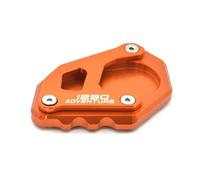 Side Stand Plate Motorcycle Kickstand Foot Side Stand Support Pad For 1290 Super ADV Adventure R Extension Enlarger Foot Plate Support Stand(Orange)