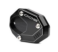 Side Stand Plate Motorcycle Kickstand Foot Side Stand Support Pad For Kawasaki For Ninja500 Z500 For Ninja 500 Z 500 SE 2024 2025 Extension Enlarger Foot Plate Support Stand(Black)