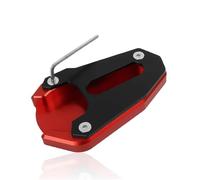 Side Stand Plate Motorcycle Kickstand Foot Side Stand Support Pad For Suzuki SV 650X 2018 2019 2020 2021 2022 2023 Extension Enlarger Foot Plate Support Stand(Red,X-2)