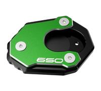 Side Stand Plate Motorcycle Kickstand Plate For Kawasaki For Z650 For Z650RS For NINJA650 2017-2025 Side Stand Extension Pad Support Plate Enlarge Pad(GREEN)