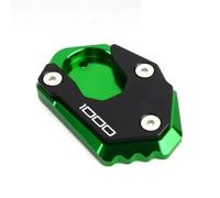 Side Stand Plate Motorcycle Kickstand Plate Pad For KAWASAKI 1000 For Z1000 For NINJA For SX1000 Side Stand Extension Enlarged Foot Pad Enlarge Pad(GREEN)