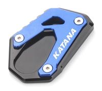 Side Stand Plate Motorcycle Side Stand Base Foot Extension For Suzuki KATANA 2019-2021 Exlarged Kickstand Pad Support Plate Foot Pad Enlarge Pad(Blue2)