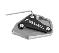 Side Stand Plate Motorcycle Side Stand Foot Extension For REBEL CMX1100 2021-2024 CNC Aluminum Kickstand Pad Enlager Support Plate Enlarge Pad(Titanium2)