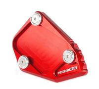 Side Stand Plate Motorcycle Side Stand Foot For BMW R1200 GS R 1200 ADV 2007-2012 CNC Aluminum Enlarged Kickstand Parts Extension Pad Enlarge Pad(Red 2)