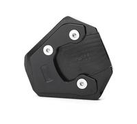Side Stand Plate Motorcycle Side Stand Foot For Suzuki GSR750 Extension Pad Enlarge Kickstand Support Plate Anti-Skid Parking Footpad Enlarge Pad(BLACK)