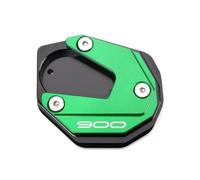 Side Stand Plate Motrocycle Kickstand Plate Pad For Kawasaki For Z900 For Z900RS For Z900 RS SE 2017-2025 Enlarged Side Stand Foot Pad Enlarge Pad(GREEN)