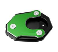 Side Stand Plate Pad Motorcycle Accessories Kickstand Pad | For Kawasaki Z650 Z650RS For NINJA650 Z 650 RS 2017-2025 Anodized Coating Corrosion Resistance(Green)