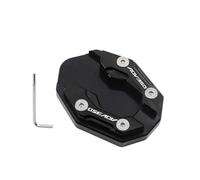 Side Stand Plate Pad Motorcycle Side Stand Plate For ADV350 Motorcycle CNC Kickstand Foot Side Stand Enlarge Extension Plate Pad(Black)