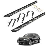 Side Steps Running Boards, For Audi Q5 S Line 80A 2018-on, 2 Piece Kit, Left and Right, Aluminium, Black and Silver, Rectangular, Fixed, With Fitting Kit/Step Board Accessories