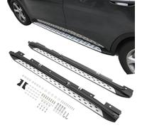 Side Steps Running Boards, For Mercedes Benz Gla X156 2015-2020, 2 Piece Kit, Left and Right, Aluminium Alloy, Black and Silver, Rectangular, Fixed, With Fitting Kit/Step Board Accessories