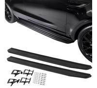 Side Steps Running Boards, For Range Rover Sport L494 & Vogue L405 2013-2021, 2 Piece Kit, Left and Right, Aluminium, ALL BLACK, Rectangular, Fixed, With Fitting Kit/Step Board Accessories
