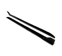 Side Steps Side Skirts Extension BodyKits Lip For G80 M3 G82 G83 M4 2021-(Black)