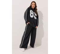 Side Stripe Hoodie Yours Black 22-24