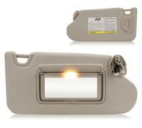 Side Sun Visor For Nissan For Altima 2013-2018 With Light Left Driver Right Passenger Side Front Sunshade Panel Car Sun Visor Sun Visor Cover Assy(Beige Right Side)