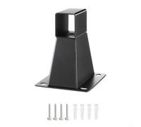 Side Sunshade Canopy Wall-Mounted Stand for Retractable Awning, Heavy Duty Iron Bracket Support with Black Finish, Easy Installation Hardware Included for Patio Garden Balcony Outdoor Use