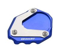 Side Support Pad Motorcycle Side Stand Pad For BMW R1200RT 2003-2013 NINET 2014-2016 Aluminum Kickstand Foot Enlarge Support Plate(BLUE)