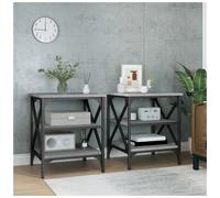 (grey sonoma, 40 x 42 x 50 cm/ 2 pcs) vidaXL 1/2x TV Cabinet Engineered Wood TV Console Unit Multi Colours/Sizes