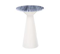 Beliani Side Table Amistad Metal White