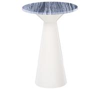 Beliani Side Table AMISTAD Metal White, White
