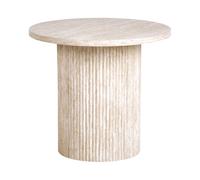 Side Table AMMON Travertine Effect