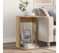 Side Table Artisan Oak 40 x 38 x 62.5 cm Engineered Wood Sturdy Modern End Table