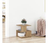 Side Table Artisan Oak 40x40x40 cm Made of Engineered Wood Berkfield Home Brown One Size