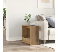 Side Table Artisan Oak 50x26x50 cm Engineered Wood Corner Shelf Minimalist Style