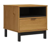 vidaXL Side Table Bedside Table Sofa Table End Table Solid Wood Pine FLAM