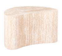 Beliani Side Table BILPA Travertine Effect