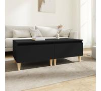 vidaXL Side Tables 2 pcs Black 50x46x35 cm Engineered Wood