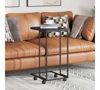 Side Table | Black | Engineered wood, iron | Small | Portable